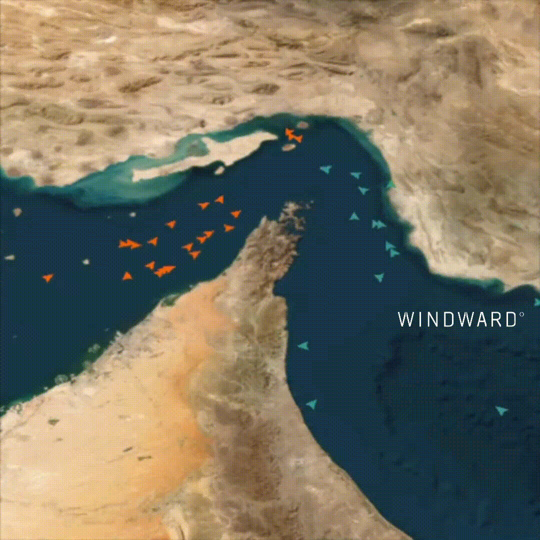 July 6 transits of the Strait of Hormuz. Source: Windward Maritime AI™ Platform.