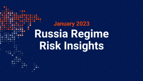 Russia Regime Risk Insights January 2023 header