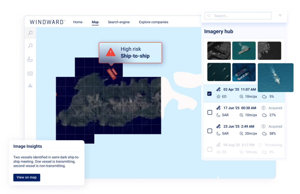 Satellite imagery Windward