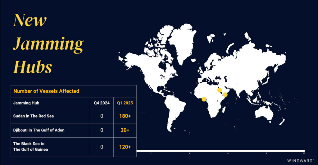 New GPS Jamming Hubs. Source: Windward