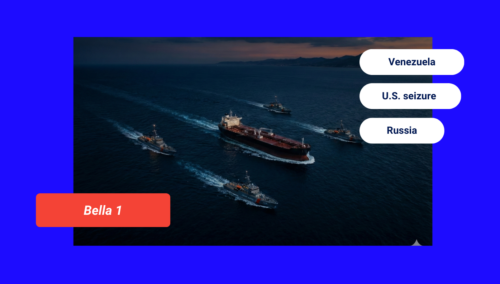 Tanker Evading Venezuela Blockade Paints Russian Flag as U.S. Pursuit Continues