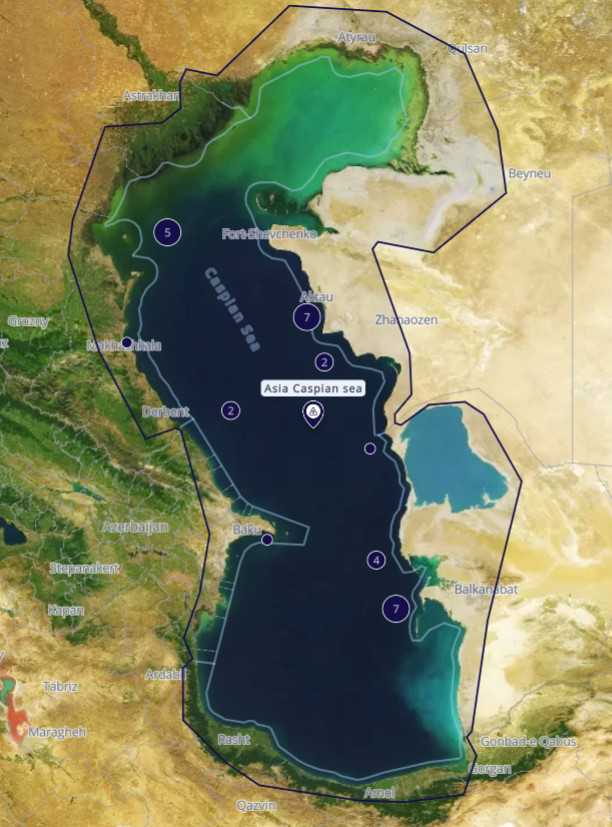 Russian tankers going dark in the past 10 days. Source: Windward Maritime AI™ Platform.