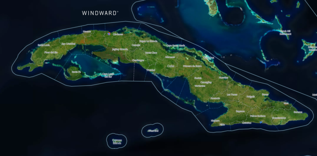 Tankers currently present in Cuban ports. Source: Windward Maritime AI™ Platform.