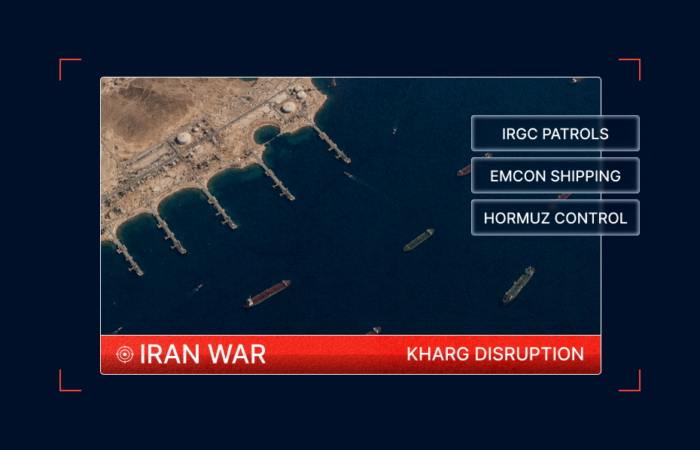 Kharg Export Disruption Deepens as Iran Expands Control