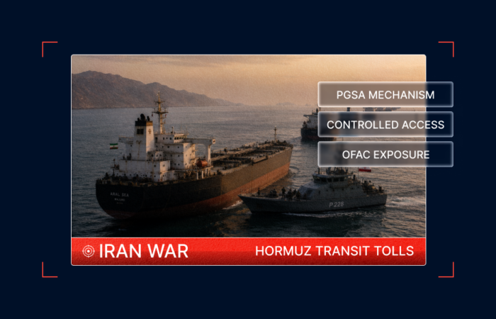 Iran's Hormuz Transit Toll Mechanism & What It Means at Sea