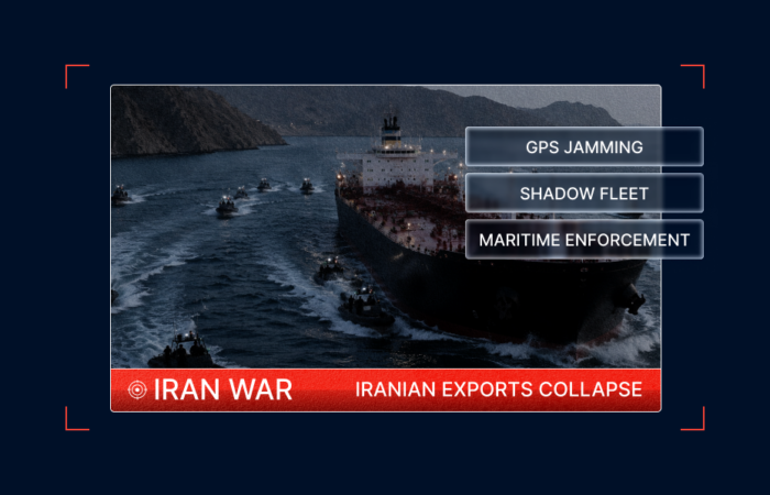 Iranian Exports Collapse as Enforcement Pressure Widens