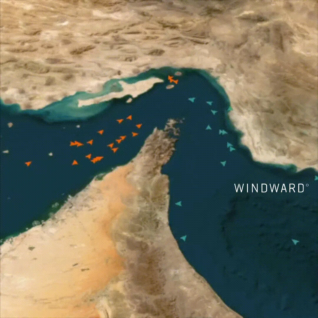 July 6 transits of the Strait of Hormuz. Source: Windward Maritime AI™ Platform.
