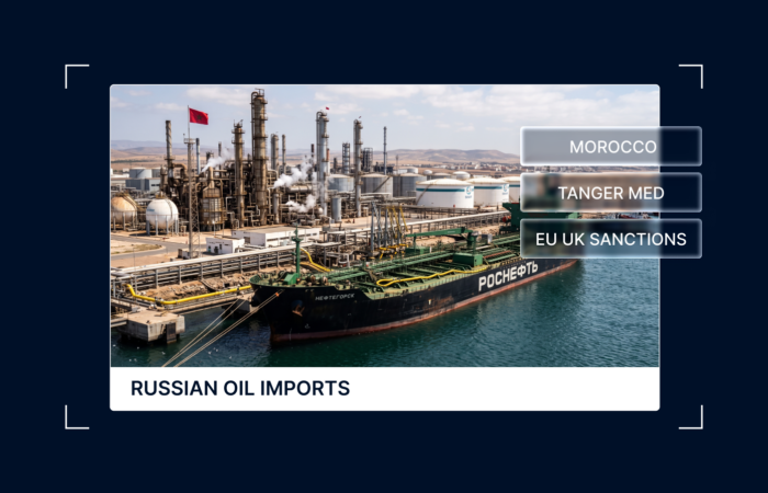 UK and EU Gasoline Is Reaching Russia Through a Moroccan Blending Hub