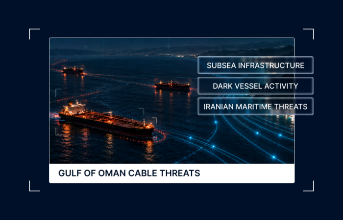 Iran-Sanctioned Tankers Go Dark Over Gulf of Oman Cables